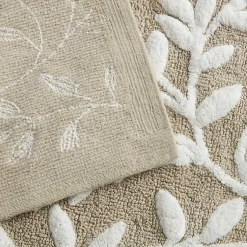 Kirklands Home Tan Botanical Cotton Bath Mat, 34 in. Best