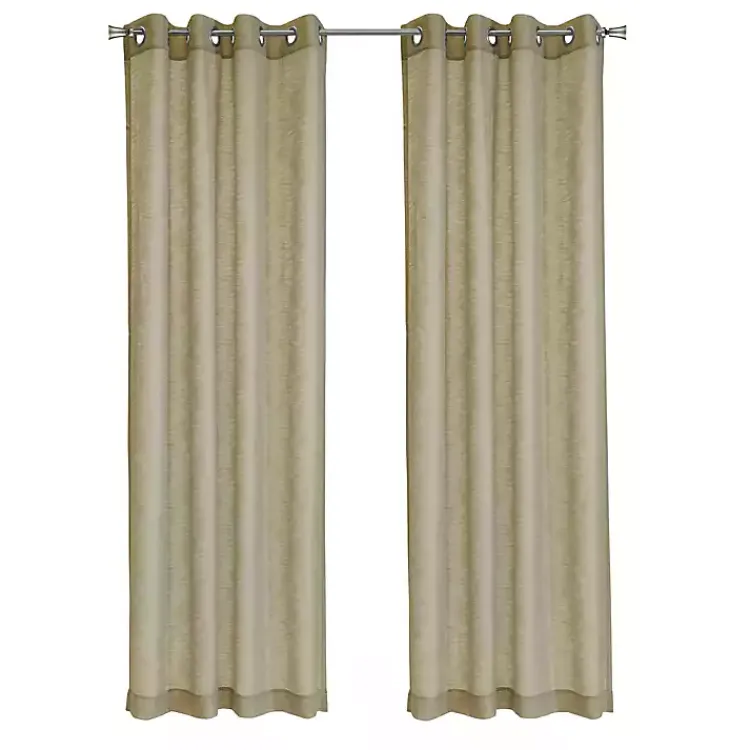 Kirklands Home Boucle Sheer Single Curtain Panel, 95 in. Tan Outlet