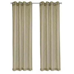 Kirklands Home Boucle Sheer Single Curtain Panel, 108 in. Tan Hot
