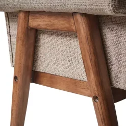 Kirklands Home Button Tufted Wood Bench Tan Sale