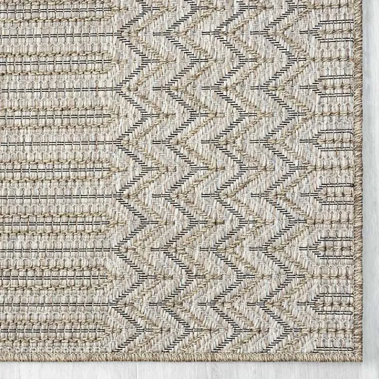 Kirklands Home Chevron Indoor/Outdoor Area Rug, 7x9 Tan Sale