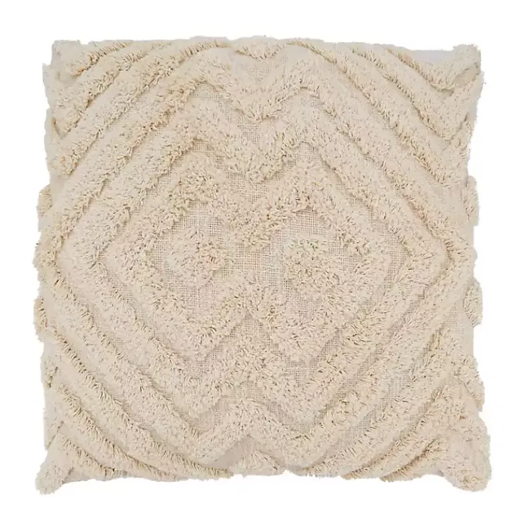 Pillows>Kirklands Home Chevron Tufted Pillow Tan