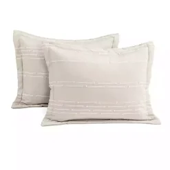 Kirklands Home Clipped Stripe 3-pc. Full/Queen Comforter Set Tan Hot