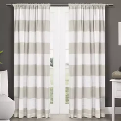 Kirklands Home Tan Deena Curtain Panel Set, 84 in. Hot