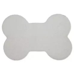 Kirklands Home Eat Play Love Bone-Shaped Pet Bowl Mat Tan Hot