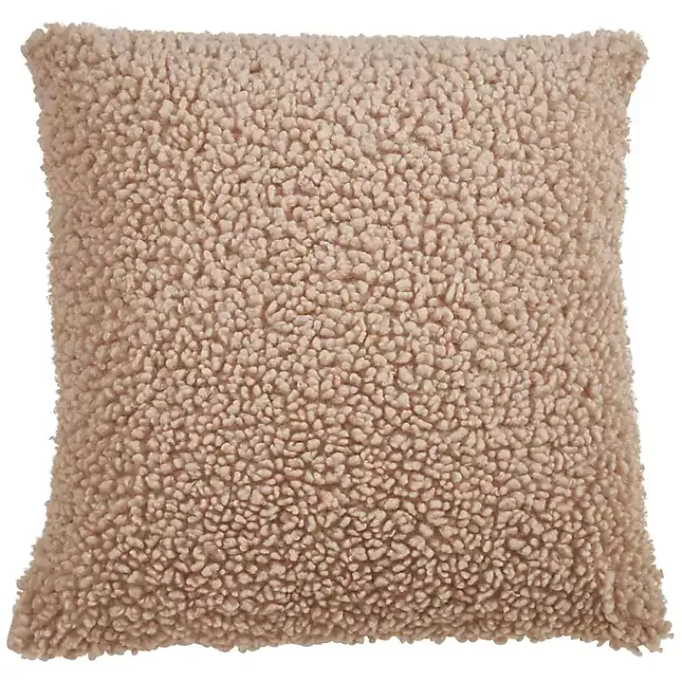 Pillows>Kirklands Home Faux Lamb Fur Pillow Tan