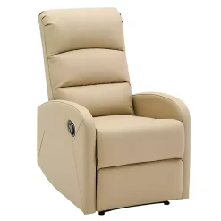 Kirklands Home Faux Leather Dormi Recliner Tan Best