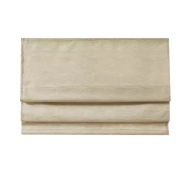 Kirklands Home Faux Silk Room Darkening Roman Shade, 35 in. Tan Outlet