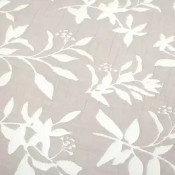 Kirklands Home Tan Floral Reversible 3-pc. King Quilt Set Discount