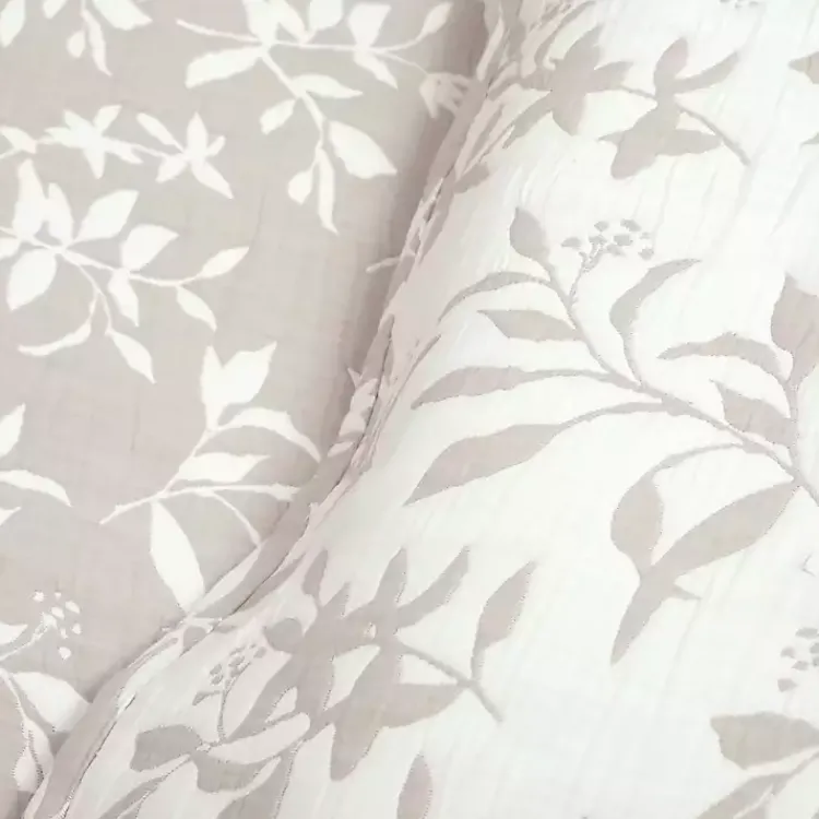 Kirklands Home Tan Floral Reversible 3-pc. King Quilt Set Discount