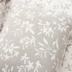 Kirklands Home Tan Floral Reversible 3-pc. King Quilt Set Discount