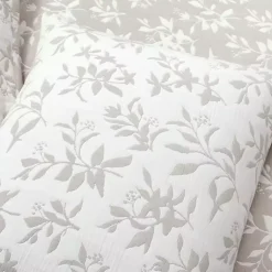 Kirklands Home Tan Floral Reversible 3-pc. King Quilt Set Discount