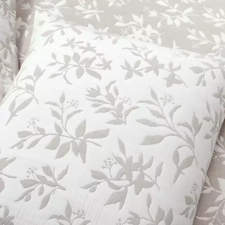 Kirklands Home Tan Floral Reversible 3-pc. King Quilt Set Discount