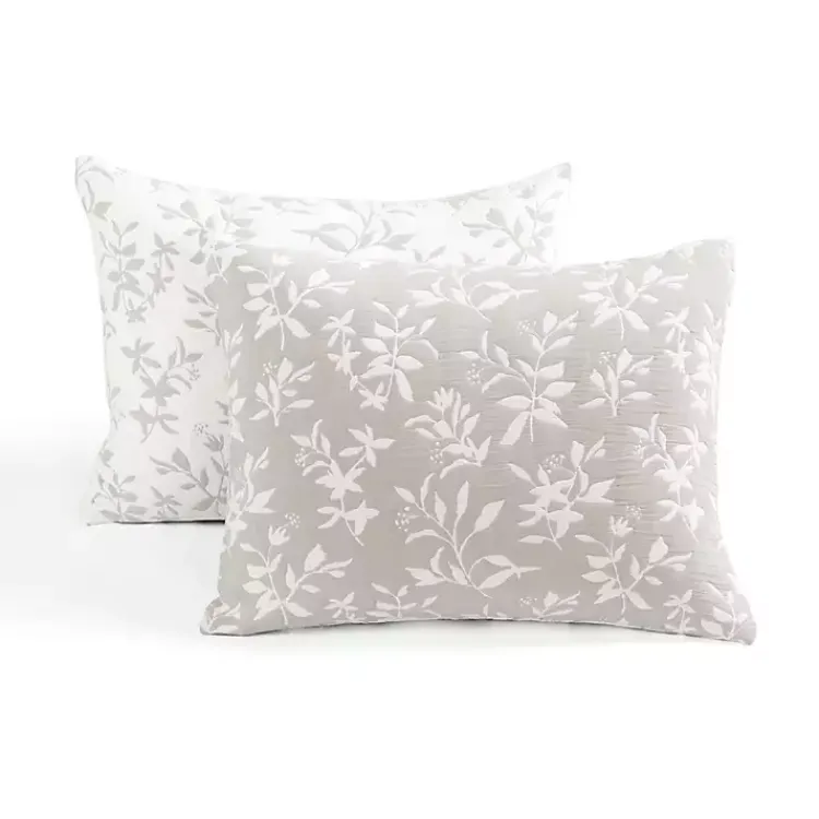 Kirklands Home Tan Floral Reversible 3-pc. King Quilt Set Discount