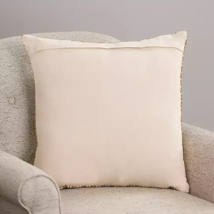 Pillows>Kirklands Home Tan Hemlock Woven Pillow