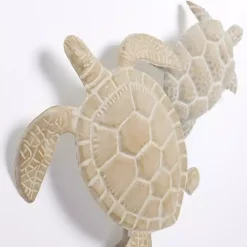 Kirklands Home Metal Sea Turtles Wall Plaque Tan Outlet