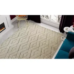 Kirklands Home Modern Chevron Area Rug, 5x7 Tan Sale
