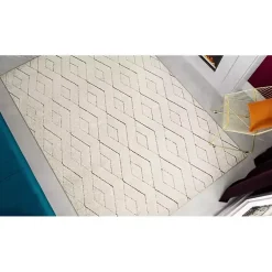 Kirklands Home Modern Chevron Area Rug, 5x7 Tan Sale