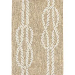 Kirklands Home Nautical Rope Indoor/Outdoor Area Rug, 2x3 Tan Discount