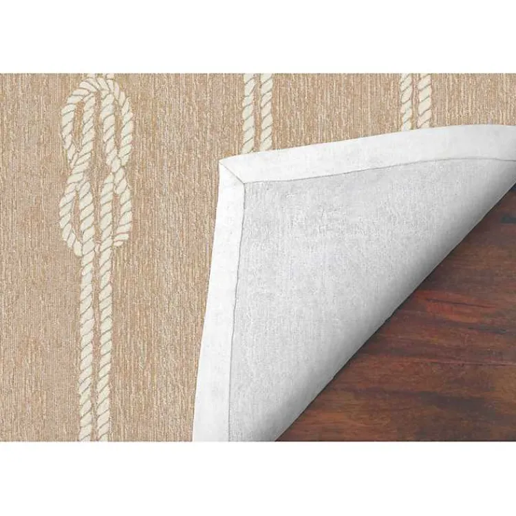 Kirklands Home Nautical Rope Indoor/Outdoor Area Rug, 2x3 Tan Discount