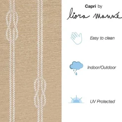 Kirklands Home Nautical Rope Indoor/Outdoor Area Rug, 2x3 Tan Discount