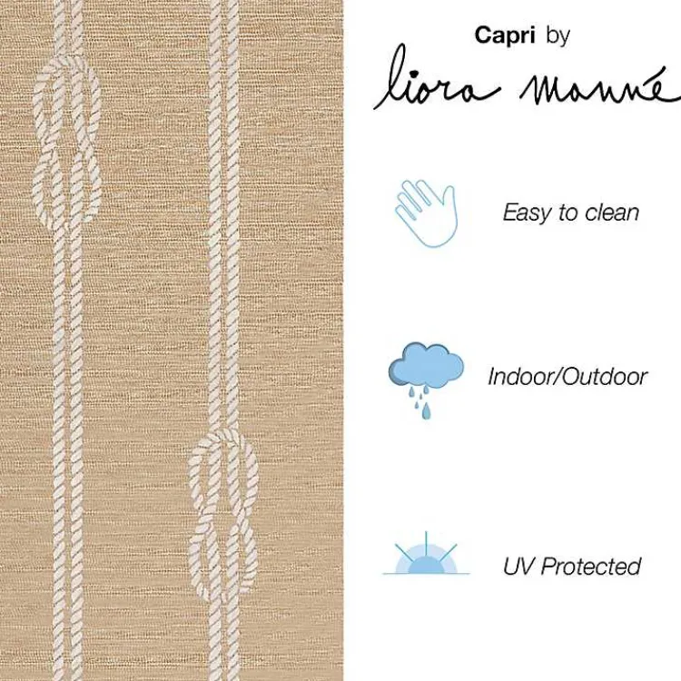 Kirklands Home Nautical Rope Indoor/Outdoor Area Rug, 2x3 Tan Discount