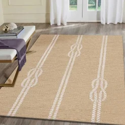 Kirklands Home Nautical Rope Indoor/Outdoor Area Rug, 2x3 Tan Discount