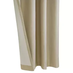 Kirklands Home Newberry Blackout Curtain Panel, 63 in. Tan New