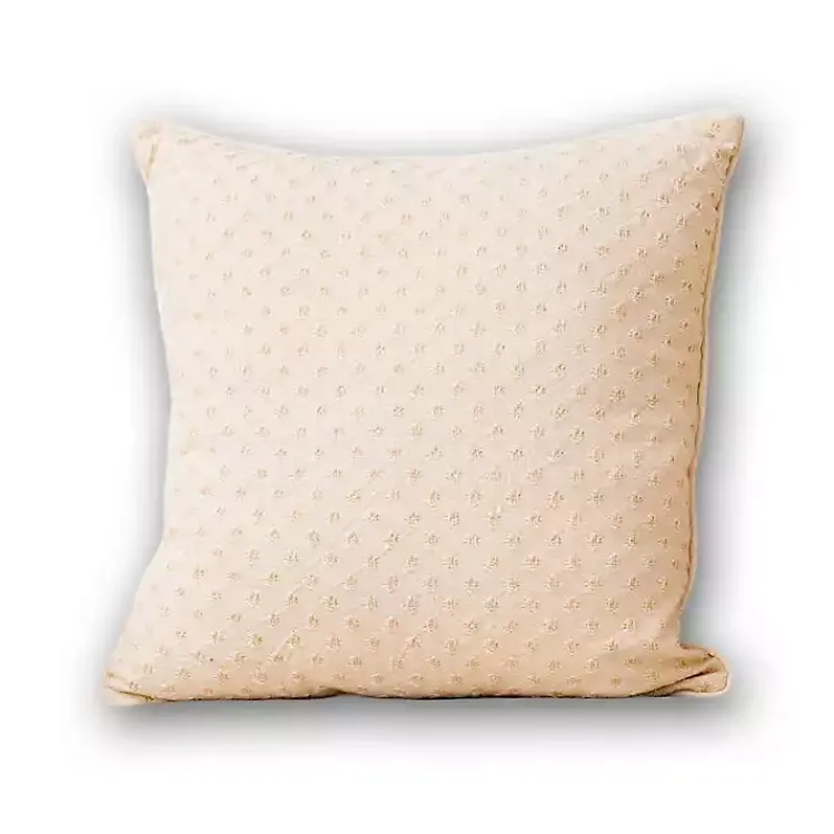 Pillows>Kirklands Home Tan Pin Point Pillow Ivory