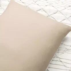 Kirklands Home Tan Pintuck Stripe Full/Queen 5-pc. Comforter Set New