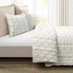 Kirklands Home Tan Pintuck Stripe King 5-pc. Comforter Set Outlet