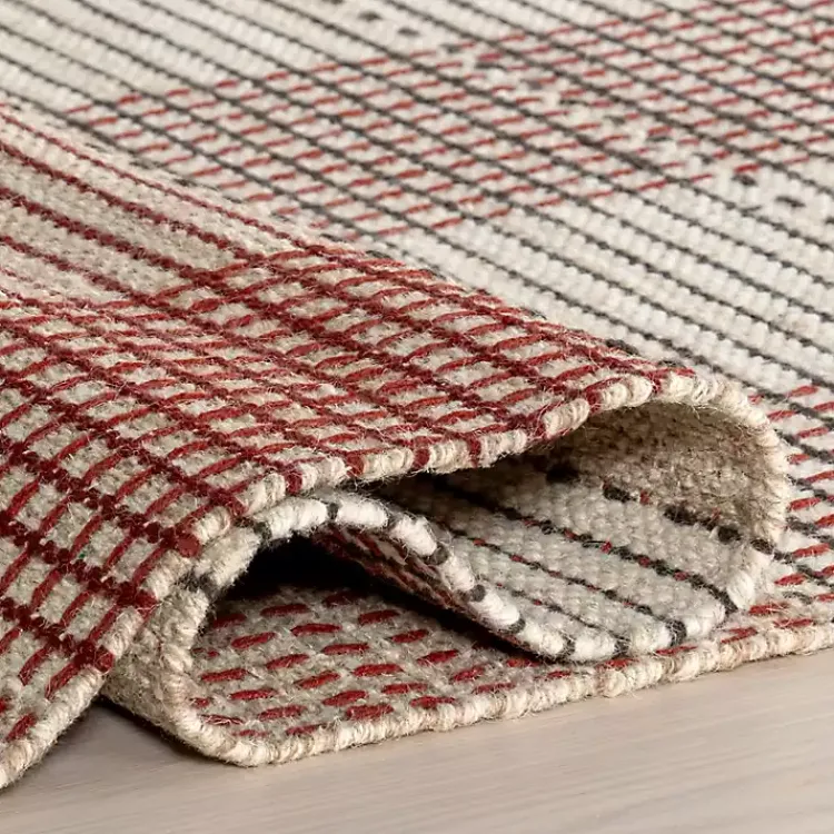 Kirklands Home Plaid Emily Henderson x RugsUSA Area Rug, 5x8 Tan Sale