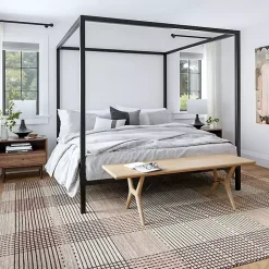 Kirklands Home Plaid Emily Henderson x RugsUSA Area Rug, 8x10 Tan Online