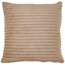 Pillows>Kirklands Home Pleated Faux Rabbit Fur Pillow Tan