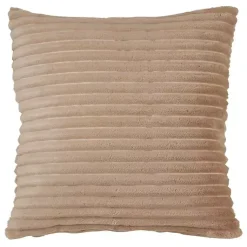 Pillows>Kirklands Home Pleated Faux Rabbit Fur Pillow Tan