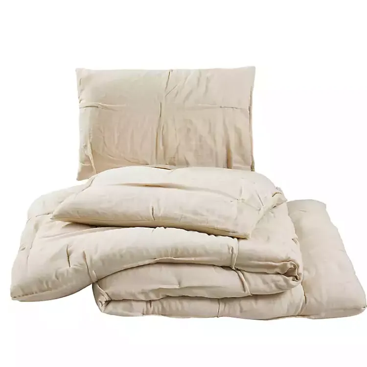 Kirklands Home Riley Pleated 3-pc. Full/Queen Comforter Set Tan Discount