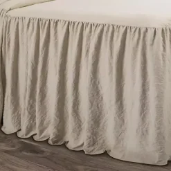 Kirklands Home Ruffle Skirt 3-pc. Queen Comforter Set Tan Hot