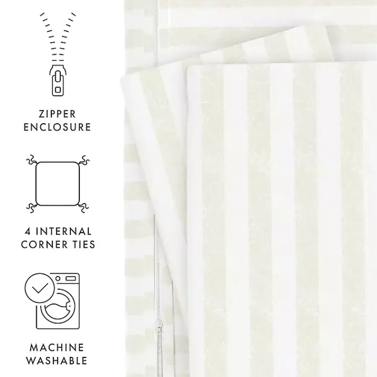 Kirklands Home Tan Rugged Stripe 2-pc. Twin Duvet Cover Set Discount