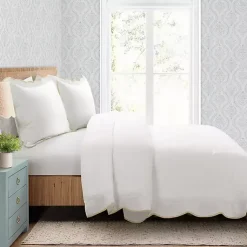 Kirklands Home Tan Scalloped Edge 3-pc. King Comforter Set Discount