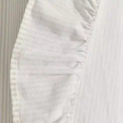 Kirklands Home Tan Stripe Ruffled Curtain Panel Set, 84 in.