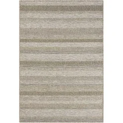 Kirklands Home Striped Indoor/Outdoor Area Rug, 5x7 Tan Hot