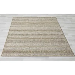 Kirklands Home Striped Indoor/Outdoor Area Rug, 5x7 Tan Hot