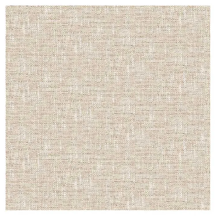 Kirklands Home Textured Poplin Peel & Stick Wallpaper Tan Outlet