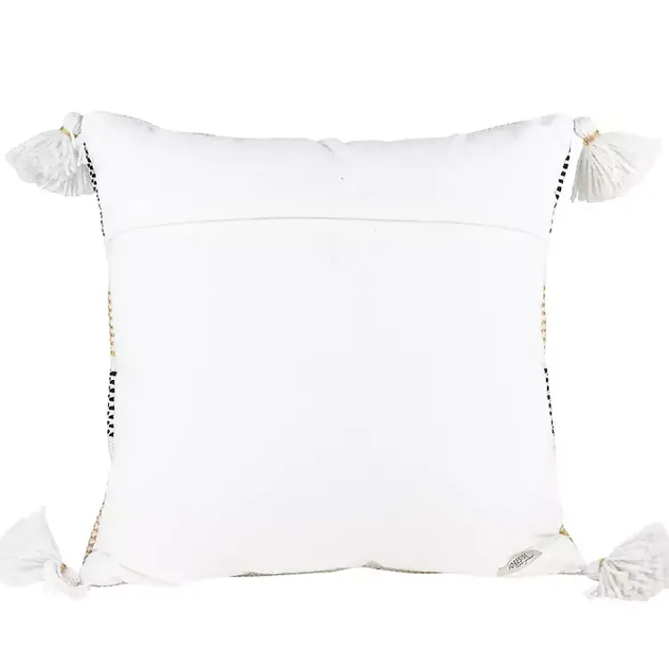 Kirklands Home Tan Textured Stripes Outdoor Throw Pillow Outlet