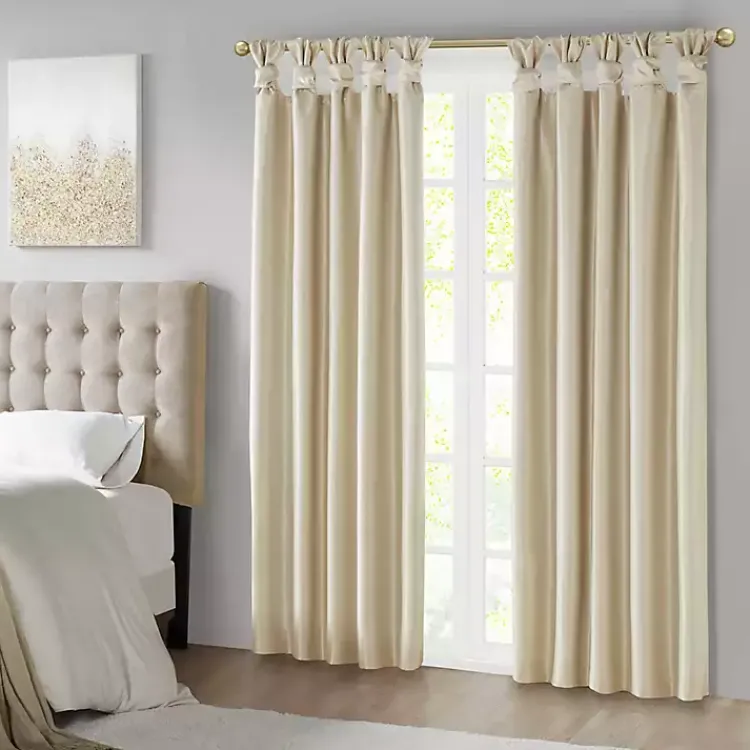 Kirklands Home Total Blackout Curtain Panel, 84 in. Tan Sale