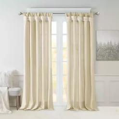 Kirklands Home Twist Top Curtain Panel, 108 in. Tan Clearance
