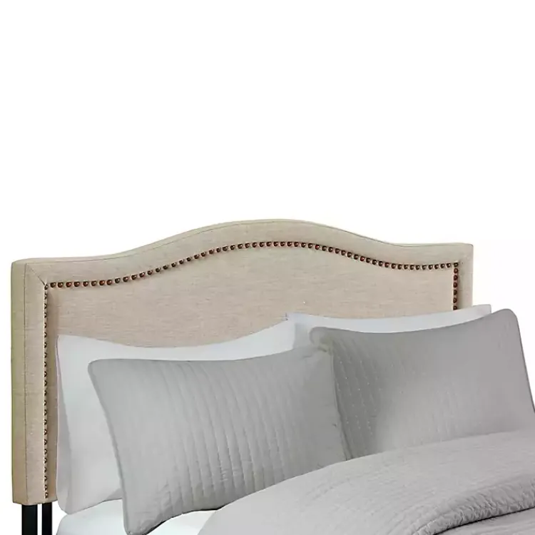 Kirklands Home Upholstered Augusta Queen Headboard Tan Best