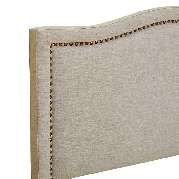 Kirklands Home Upholstered Augusta Queen Headboard Tan Best