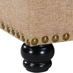 Kirklands Home Upholstered Ava Coffee Table Ottoman Tan Online