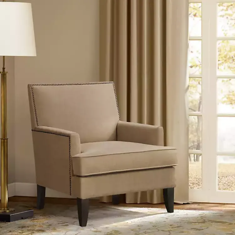 Kirklands Home Upholstered Colton Accent Chair Tan Online